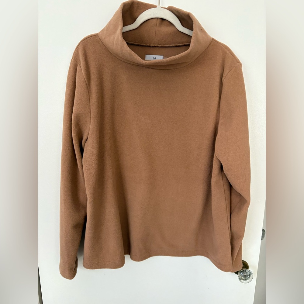 Dudley Stephens Camel Fleece Greenpoint Top XXL